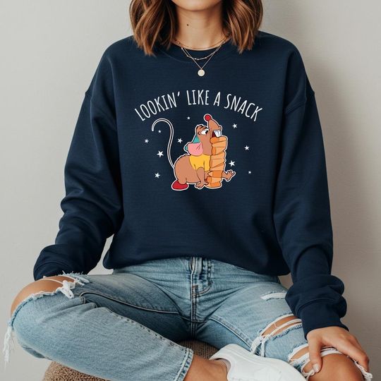 Discover Lookin' Like a Snack Sweatshirt, Gus Gus Cinde Hoodie, Snack Lover Mouse Sweatshirt, Magic Kingdom, Funny Fat Rat Sweater, Unisex Sweat