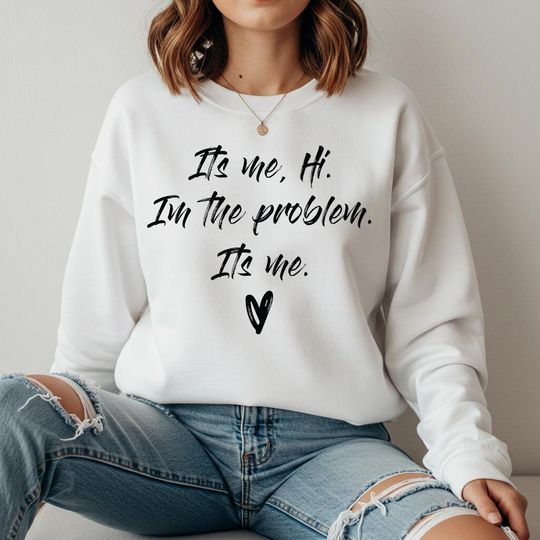 Discover It's Me Hi Sweatshirt: Funny Album Inspired Graphic Tee