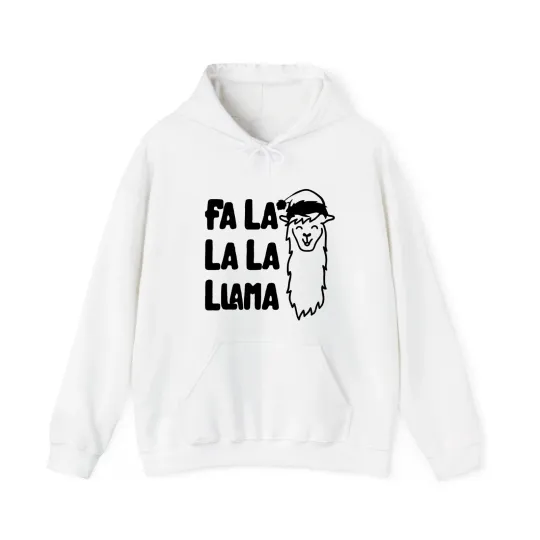 Discover Llama Christmas Song Funny Singing Llamas Joke Hoodie, Merry Christmas Hoodie