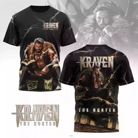 Discover Kraven The Hunter 3D Unisex T-Shirt Gift For Fan