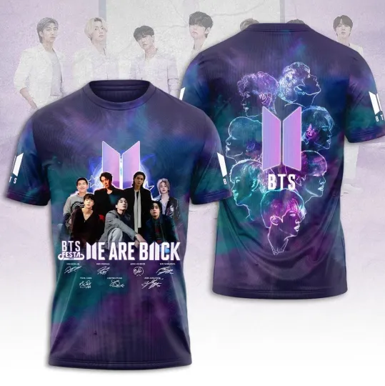 BTS Festa We Are Back 2025 3D T-Shirt