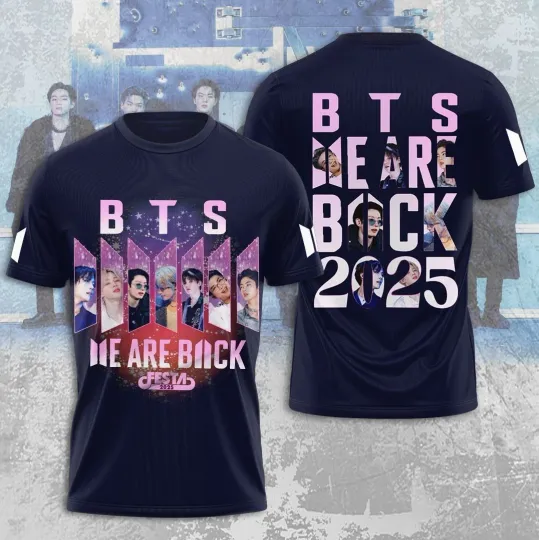 BTS Festa We Are Back 2025 3D T-Shirt