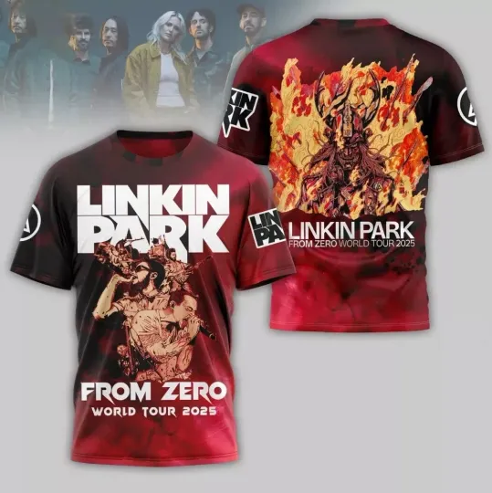 Discover Linkin Park From Zero World Tour 2025 3D T-Shirt