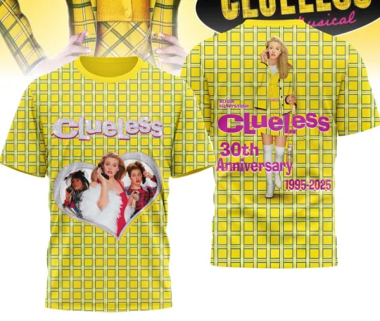Clueless Alicia Silverstone 30th Anniversary 1995 2025 3D AOP T-shirt