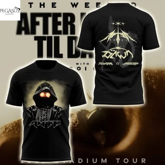Discover Weeknds After Hours Til Dawn Tour 2025 3D T-Shirt