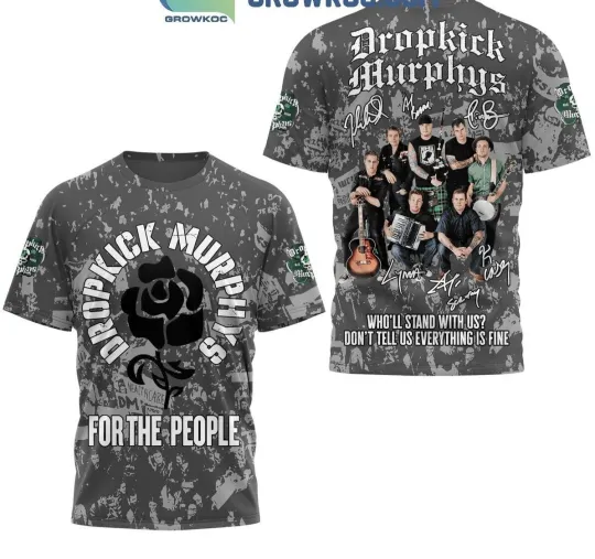 Discover Dropkick Murphys For The People Tour 2025 3D T-Shirt