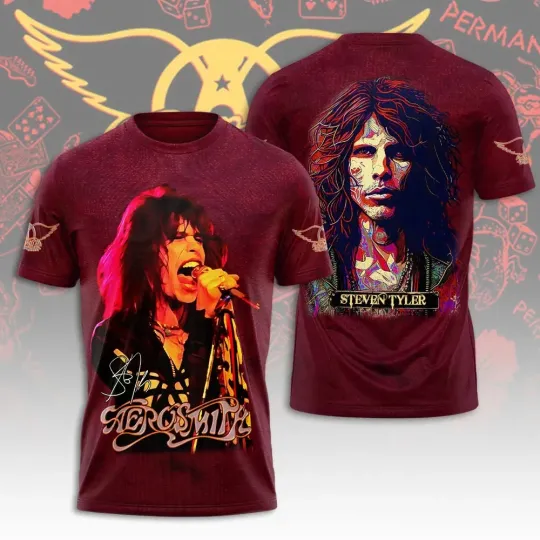 Discover Aerosmith Steven Tyler AOP 3D T-Shirt