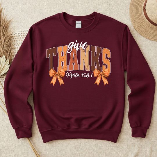 Give Thanks Hoodie: Autumn Fall Season, Cozy Design