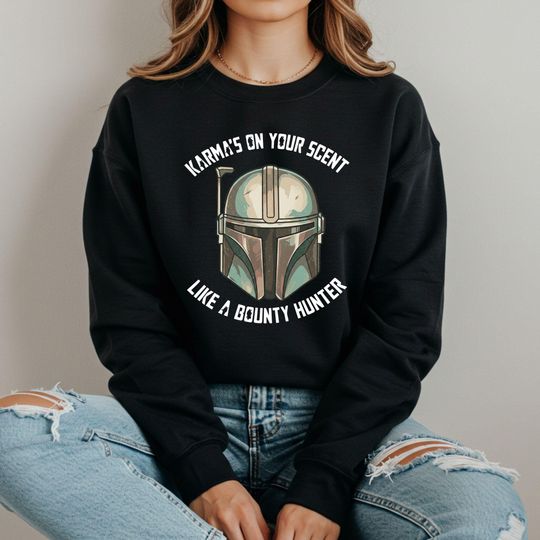 Discover The Mandalorian Sweatshirt, DisneyHoodie, Galaxy Edge Sweater, Disneyland Shirt, Gift for Mom and Dad, Baby yoda Sweat, Star Wars Hoodie