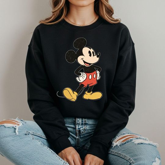 Discover Classic Mickey Mouse Sweatshirt: Disneyland Vacation Hoodie