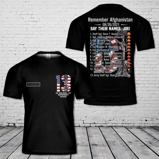 Discover 2021 Say Their Names Joe T-Shirt 3D