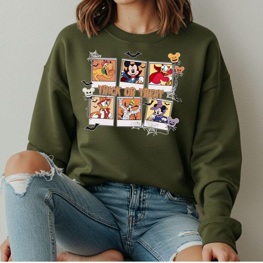 Discover Mickey Mouse Halloween Sweatshirt: Trick or Treat Party Outfit