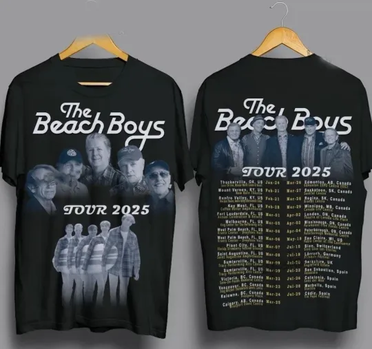 Discover NEW The Beach Boys 2025 Tour Date AOP 3D T-Shirt For Fan new