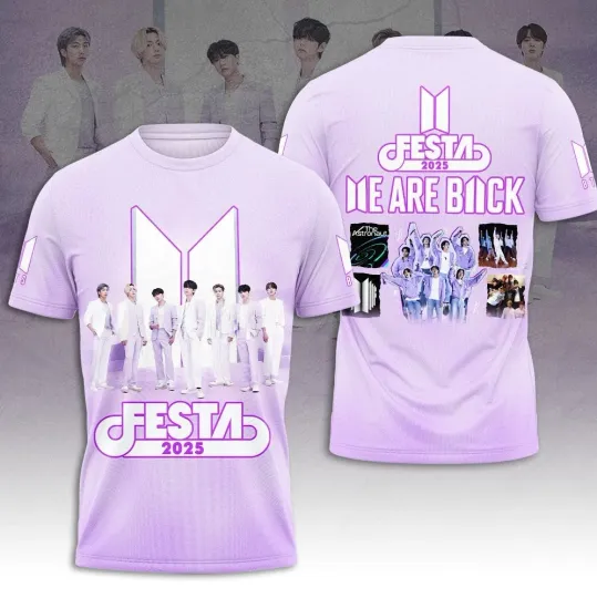 BTS Festa We Are Back 2025 3D T-Shirt