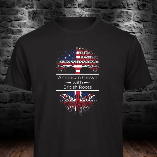 Discover American Grown British Roots Unisex 3D T-Shirt
