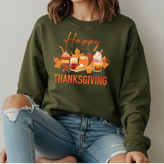 Discover Fall Coffee Sweatshirt: Pumpkin Spice Latte Thanksgiving Gift