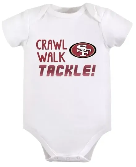 San Francisco 49ers Walk Crawl Tackle Baby Bodysuit