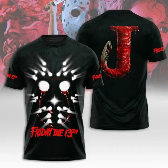 Discover Friday the 13th 45th Anniversary 1980-2025 AOP 3D T-Shirt