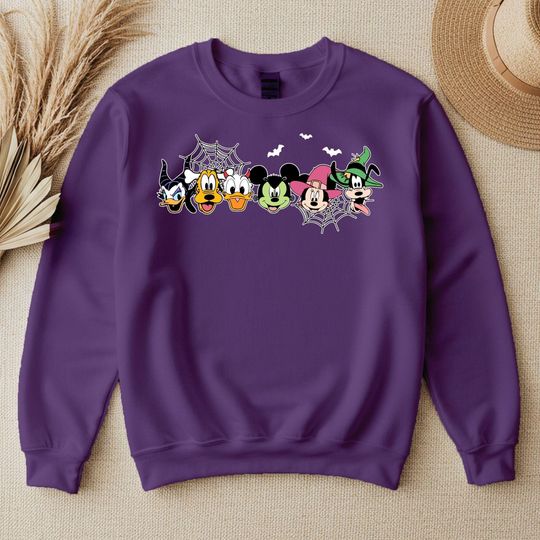 Discover Mickey and Friends Halloween Sweatshirt, Cozy Disney Fall Pullover