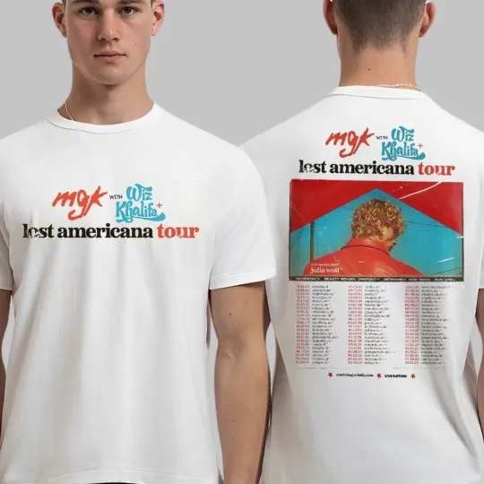 Discover Machine Gun Kelly The Lost Americana World Tour 2026 Double Sided T-Shirt