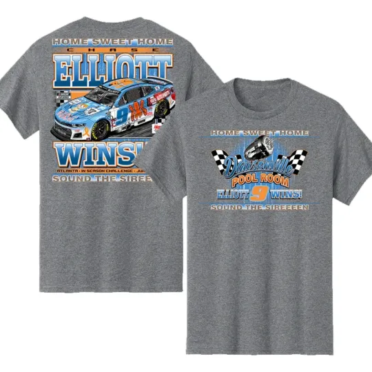 Chase Elliott Checkered Flag Race Winner T-Shirt