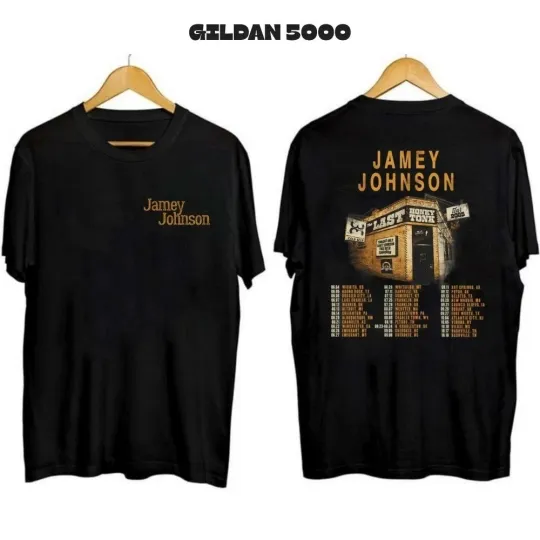 Discover Jamey Johnson Tour 2025 T-Shirt, Double Sided