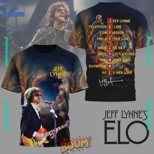 Jeff Lynne Electric Light Orchestra 2025 AOP 3D T-Shirt