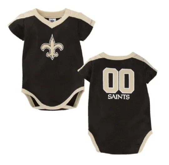 Discover New Orleans Saints Baby Dazzle Bodysuit Onesie - Gerber football