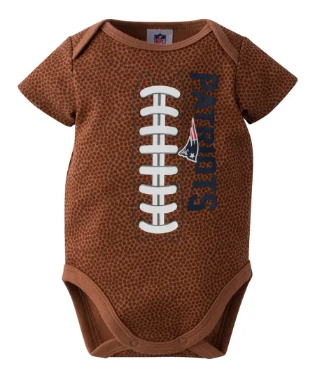 New England Football Team Patriots Gerber Infant/Baby Football Print Bodysuit
