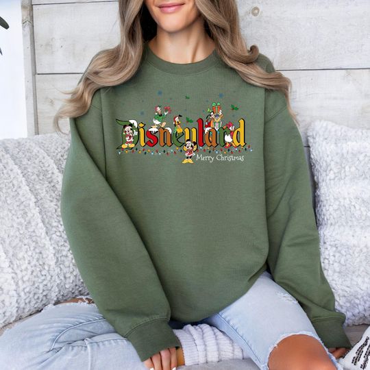 Discover Mickey and Friends Christmas Sweatshirt, Disneyland Christmas Hoodie, Disneyland Sweat, Christmas Family Hoodie, Christmas Gift,Mickey Sweat