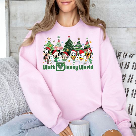 Discover Mickey and Friends Christmas Tree Sweatshirt, Disneyland Christmas Hoodie, Disneyland Sweat, Christmas Family Hoodie, Mickey Christmas Gift