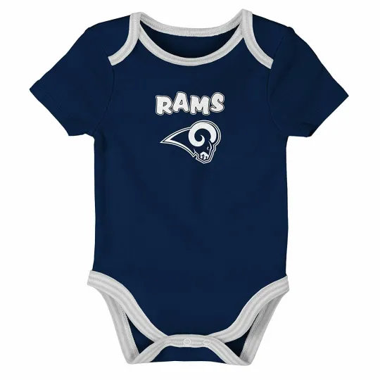 Los Angeles Football Team Rams Infant One Piece Bodysuit Creeper Navy