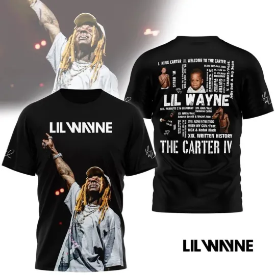 Lil Wayne The Carter VI Signature 3D T-Shirt