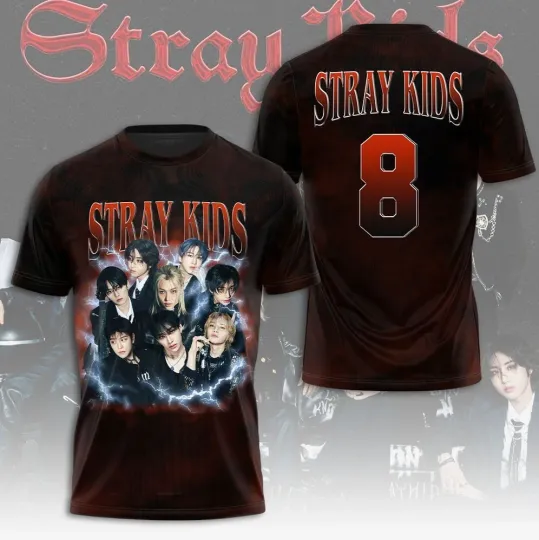 Discover Stray Kids 3D T-Shirt Gift For Fans S-5XL