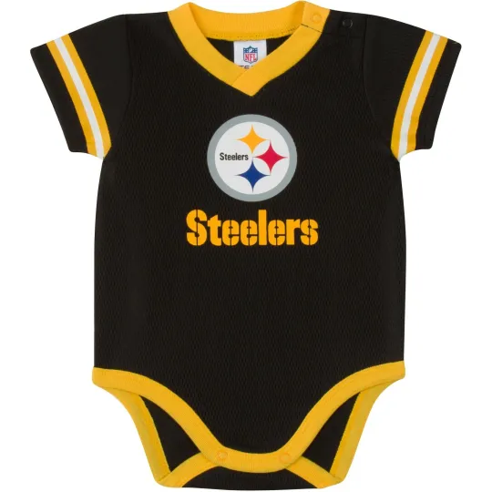 Pittsburgh Football Team Steeler Baby Dazzle Bodysuit Onesie - Gerber football