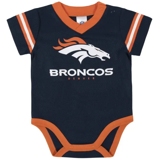 Discover Denver Broncos Baby Boys Girls Dazzle Bodysuit Onesie - Gerber football