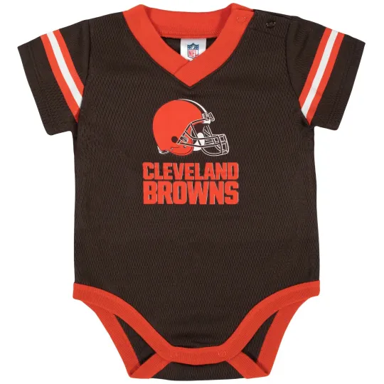 Cleveland Football Team Browns Baby Dazzle Bodysuit Onesie - Gerber football