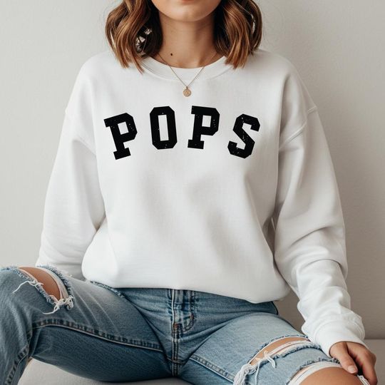Discover Pops Sweatshirt, Gift For Pops, Fathers Day Hoodie, Grandpa Sweater