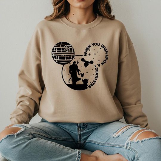 Discover When You Wish Upon a Deathstar Disney Ear, StarWars Sweatshirts