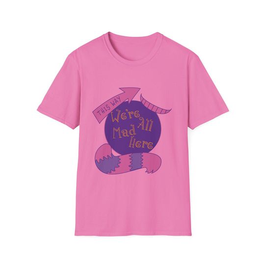 Adult-sized Cheshire Cat Shirt, Alice in Wonderland Tee
