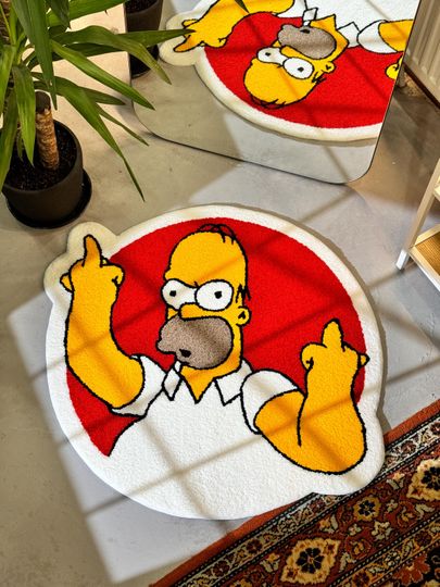 Discover Tufted Cartoon Non-slip rug, Living room floor mat, Teenage Room Bedroom  Decor,  Cartoon Lover Gift, Fluffy Rug, Handmade Rug