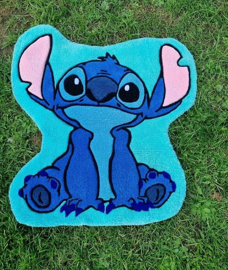 Discover Cute Blue Animal Shaped Floor Rug 3X5 5X7 5X8  Soft Carpet for Kids Room, Playroom, Fun Home Decor, Disney Themed Rug