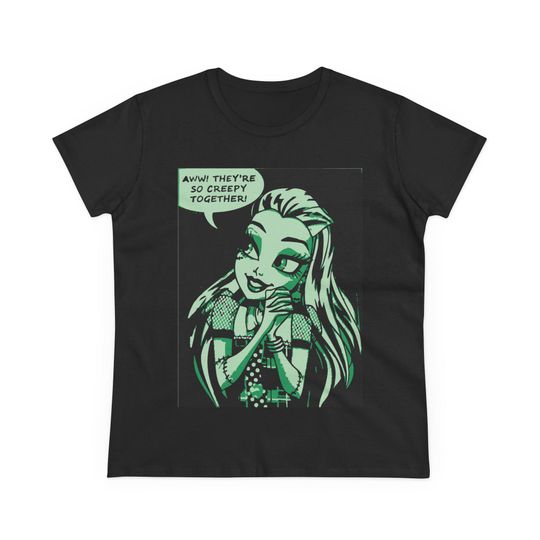 Monster High Women's T-Shirt, Outfit for Frankie Stein fans, Edgy Aesthetic