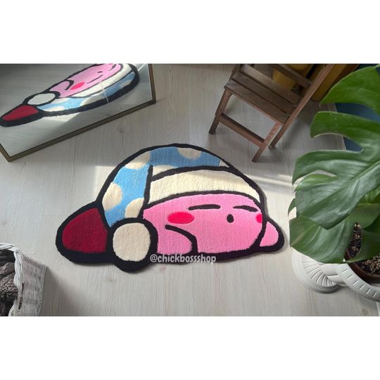 Discover Sleepy Custom Pink Bear Tufted Rug