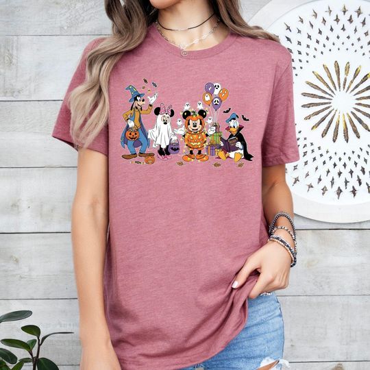 Discover Spooky Disney T-shirt, Mickeys and Friends Pumpkin Shirt, Minnie Ghost Tee