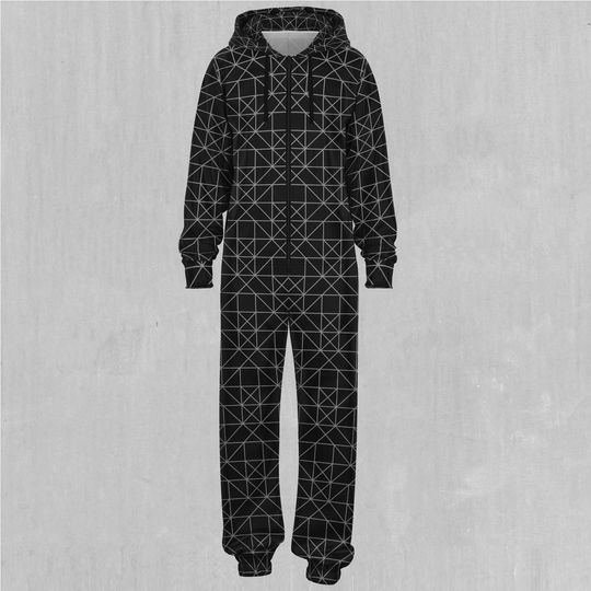 Discover Esoteric Sacred Geometry Adult  Zip Up Jumpsuit Pajamas