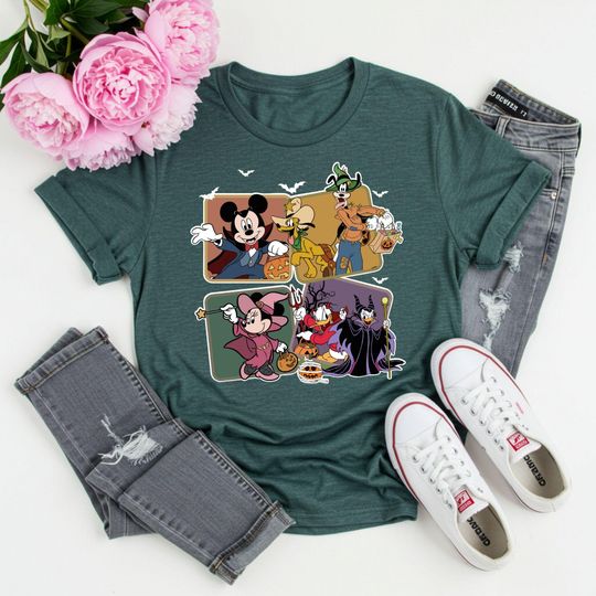 Discover Mickey Friends Halloween Shirt, Trick or Treat Halloween Party Shirt