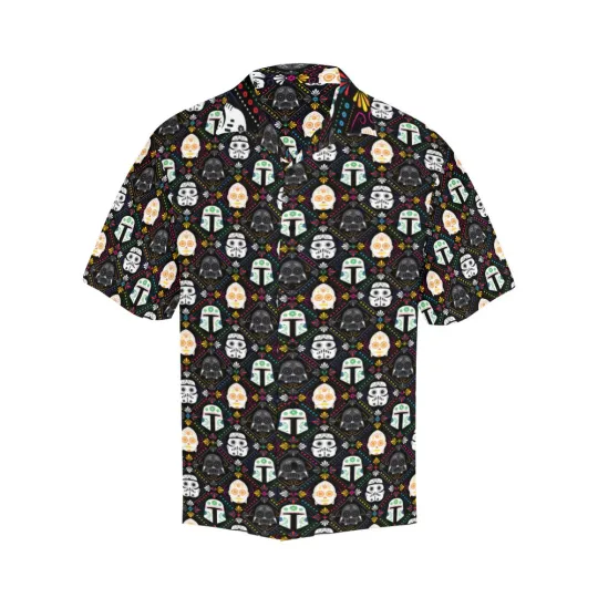 Discover Disney Star Wars Colorful Galactic Christmas Hawaiian Shirt