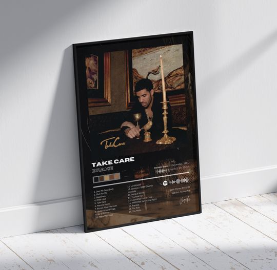 Discover Drake Poster - Take Care - Album Poster - Instant Download - Album Cover Poster - Album Wall Art - Home Decor - Music Poster