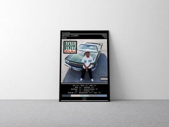 Discover Denzel Curry Poster | ZUU Poster | Rap Music Poster | Album Cover Poster | Music Poster Gift | Wall Decor | Hiphop Poster | Home Decor